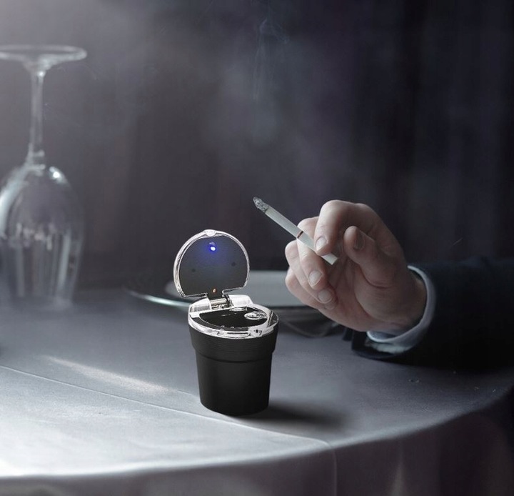 фото №9, Попільничка автомобільна з led місце чашки корзина підсвічувана