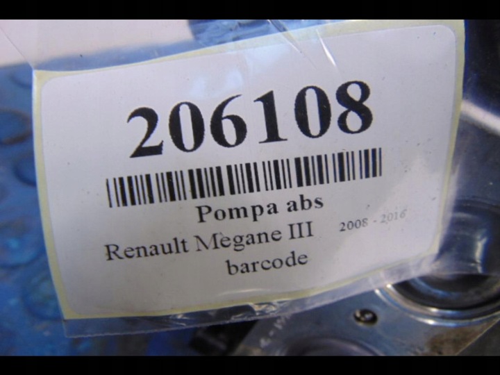 фото №5, Renault megane iii 1.6b насос abs 285152-42333