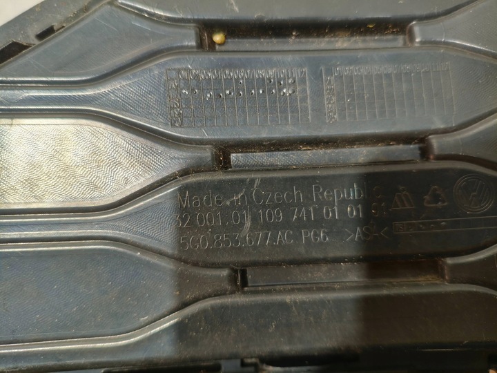 фото №15, Vw golf r-line vii решітка засіб планки бампера 2017- 2020r 5g0 рестайлінг перед