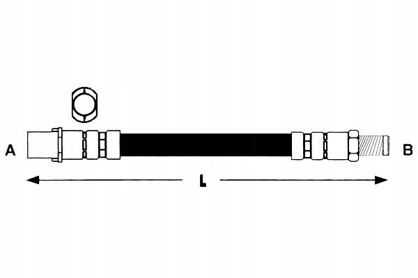 фото №1, Brembo шланг тормозной 2024200148 hos3431 836115