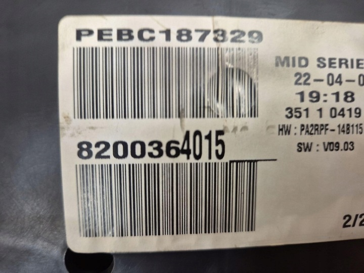 фото №7, Renault megane ii 02-06 1.5dci приборы спидометр 8200364015