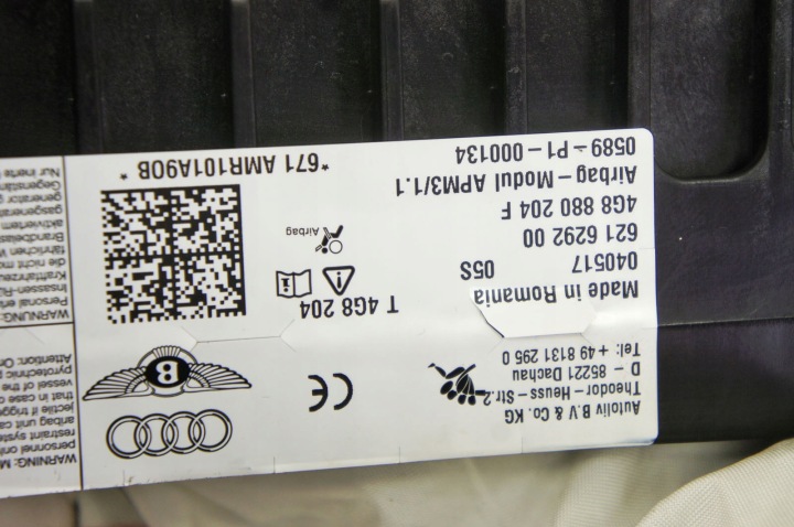 фото №6, Qg115 audi a6 c7 ^ подушка подушка пассажира 4g8880204f