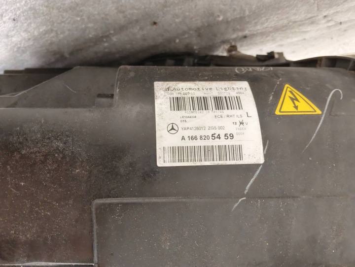 фото №8, Mercedes-benz ml w166 ксенон перед сторона ліва передня фара a1668205459