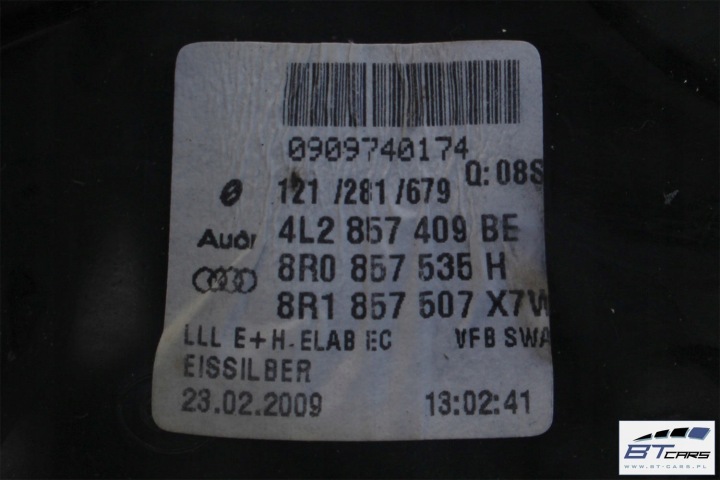 фото №6, Audi q7 fl зеркало двери левые 10+2 pin lx7w 4l внешние 4l0 12 контактов kab