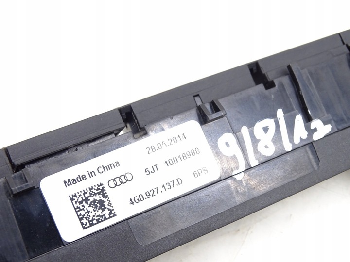 фото №5, Панель переключатель кнопка pdc esp старт / сплав audi a6 c7 4g 4g0927137d