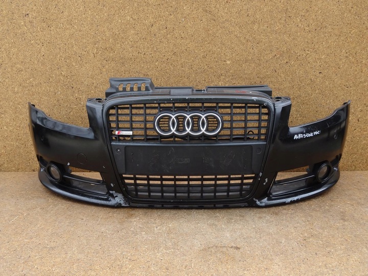 фото №1, Audi a4 b7 04-07 бампер перед переднє решітка решітка радіатора pdc комплектний s-line