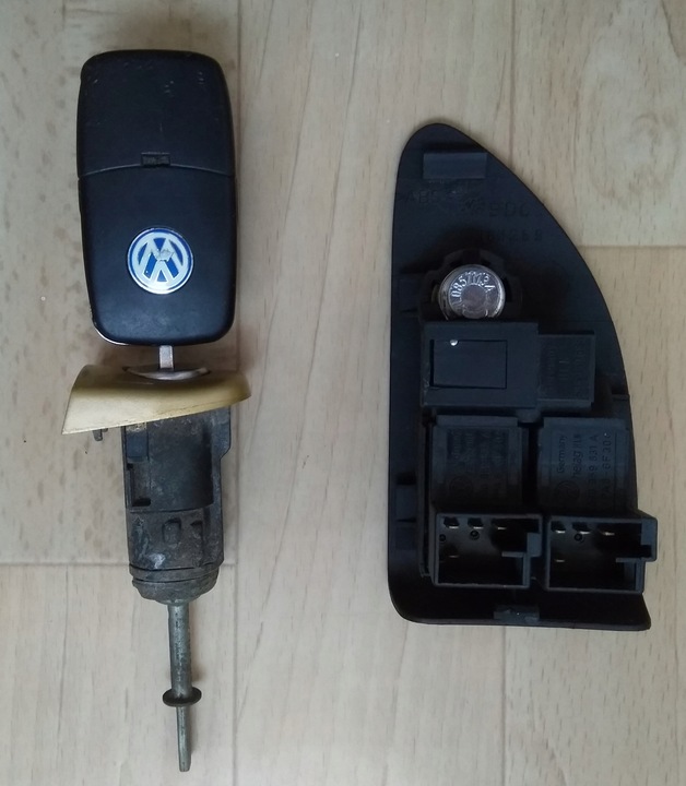 фото №4, Vw passat b5 вставка замка двері + ключ складний ключ