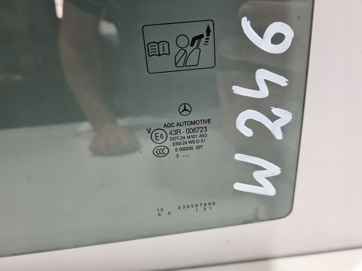 фото №2, Mercedes b-klasa w246 скло двері лівий зад as3