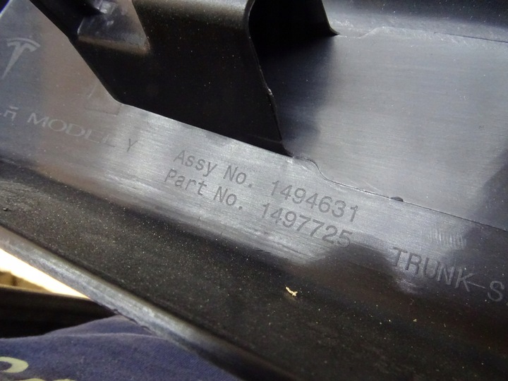 фото №9, Tesla модель y 20- накладка планка захист порога багажника 1494631-00-c llu