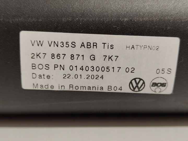 фото №9, Vw caddy v 2k7 ролета багажника новая оригинал 2020-