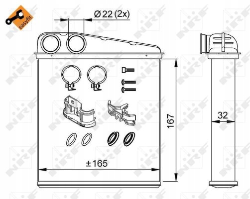 фото №12, 58211 nrf обігрівач nissan micra/clio iii 05-