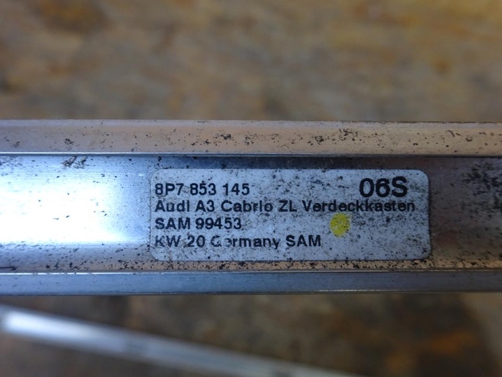 фото №7, Audi a3 8p 8p7 cabrio планки крышные декоративный хром комплект 8p7853145