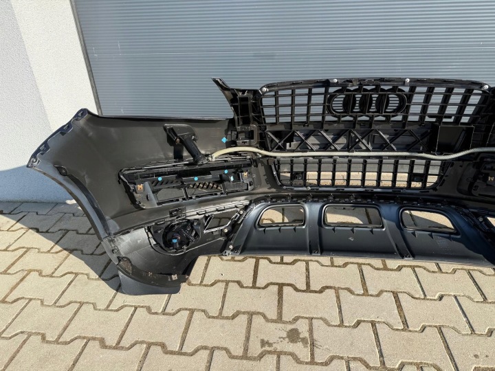 фото №14, Audi q7 рестайлинг 4l 10-15 бампер передний цвет lz7l комплектный