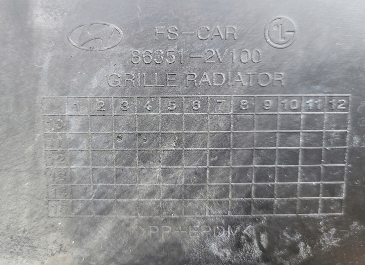 фото №12, Hyundai veloster решётка решётка радиатора решётка радиатор 86351-2v100