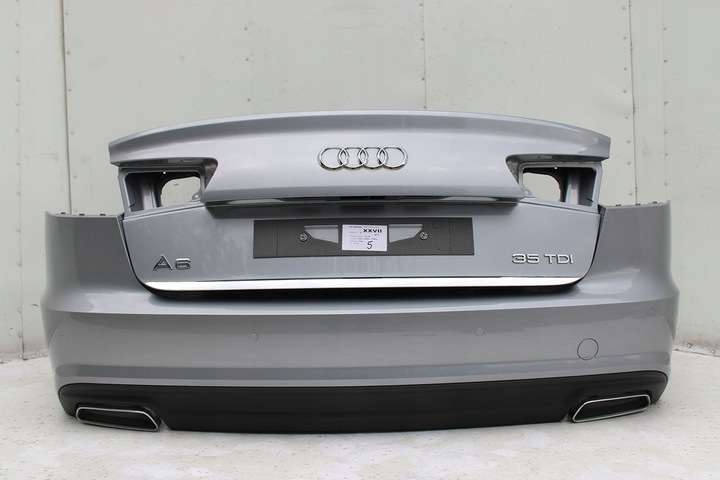 фото №9, Audi a6 sedan зад бампер задній кришка багажника 4g 4g5 лампи q2q2 lx7p сірий