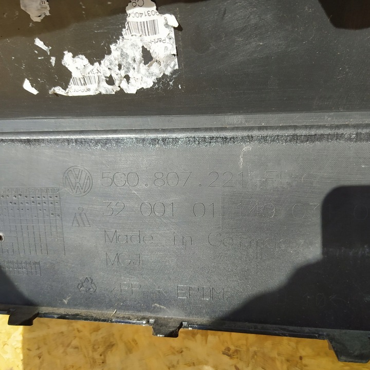 фото №7, Vw golf vii 7 5g рестайлінг 15- бампер перед переднє