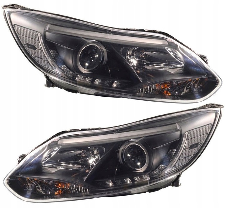 фото №1, Фары лампы kpl day line light led тюнинг ford focus iii 3 mk3 2010-14