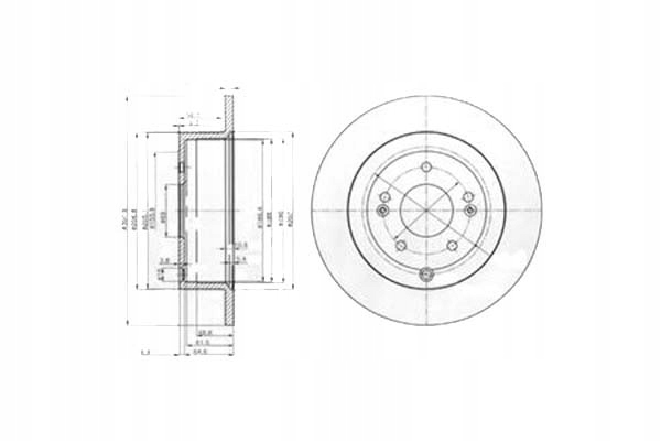 фото №2, Диски гальмівні 2szt hyundai santa fé ii 2.2d/2.7