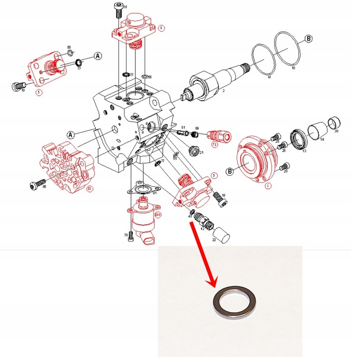 фото №10, Набор ремонтный насоса cr cp1/h3/r85 audi 2.7 tdi 3.0 tdi vw 3.0 tdi