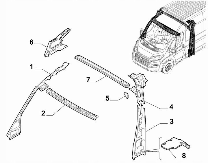фото №10, Ducato балка крыша 2014- усилитель крышные поддержка 1397174080