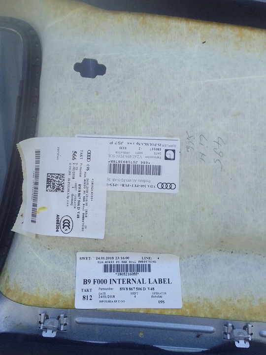 фото №13, Audi a5 8w 18- стеля 8w8867506 sportback usa