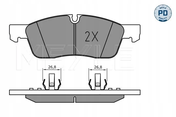 0252519219/PD КОЛОДКИ HAM. DB P. W166 2,2-3,5 4-MATIC 1