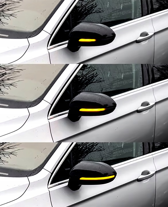 фото №11, 2x поворотник led динамічний do дзеркало vw passat b8 arteon golf viii