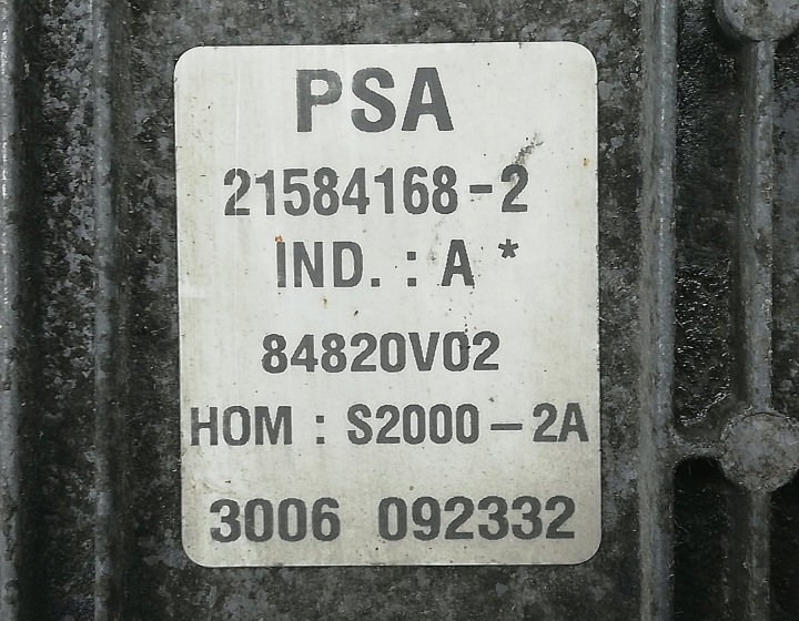 фото №7, Компютер двигуна блок керування  peugeot 206 1.4 9647759680 9644625680
