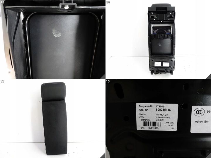 фото №13, Bmw 7 g12 lci 19-22 диван подлокотник кожа dakota schwarz + tablet зад