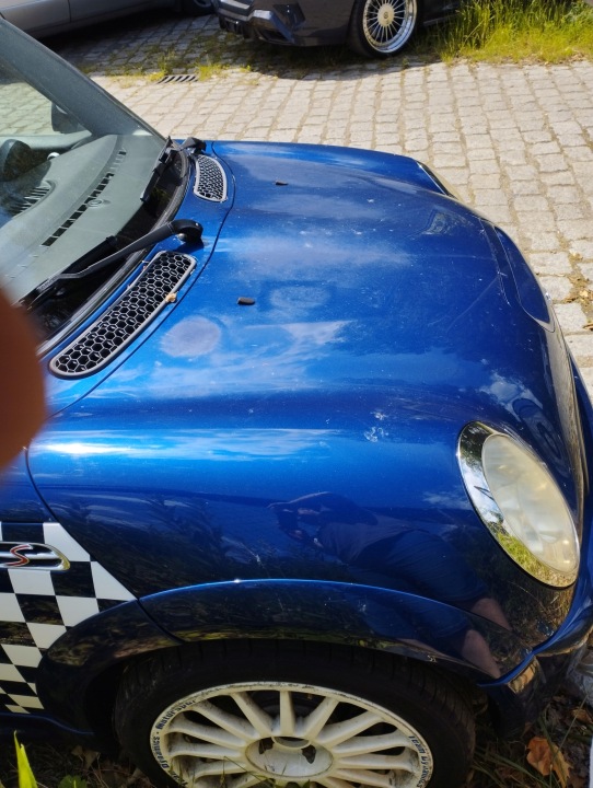 фото №8, Mini cooper r50 r53 капот крышка двигателя код краски 862/5 indi синий