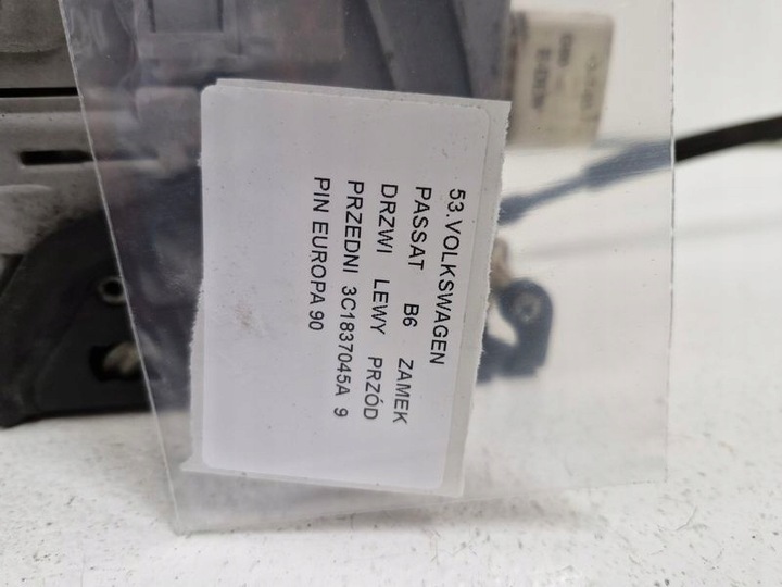 фото №6, Volkswagen passat b6 замок двері лівий перед переднє 9 pin європа 3c1837045a