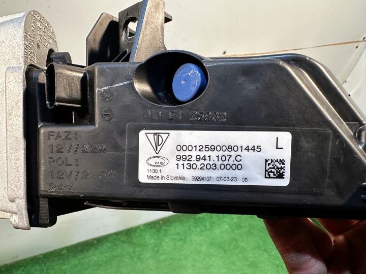 фото №10, Porsche carrera 911 992 поворотник галоген led drl ліве 992941107c