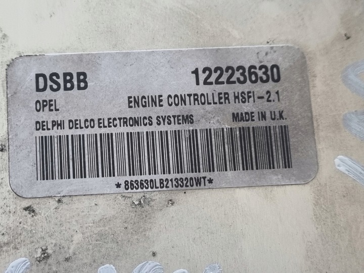 фото №5, Компьютер блок управления opel zafira 12223630 dsbb hsfi-2.1