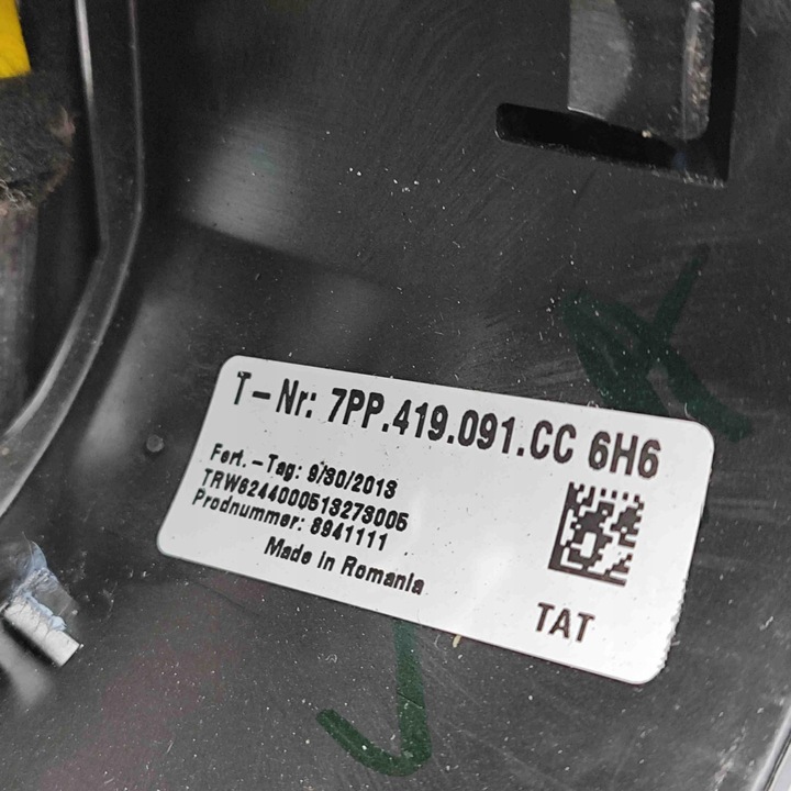 фото №8, Руль porsche panamera 970 7pp419091cc 32391857 3.0l 245kw 2013