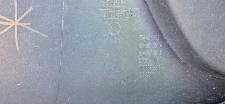 фото №10, Audi q5 80a рестайлинг s-line бампер зад задний планка хром 80a807301a