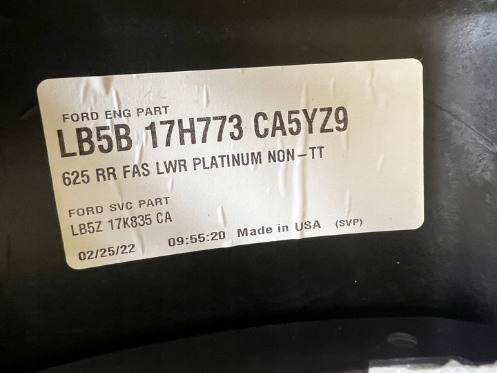 фото №15, Накладка нижня бампера зад xlt платиновий ford explorer vi mk6 нова oem