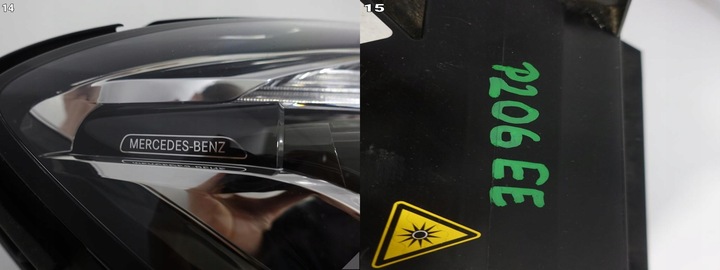 фото №12, Mercedes s-klasa w222 рестайлінг 17-20 лампа повний led multibeam права нічне бачення