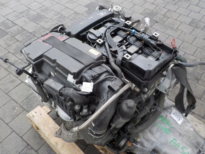 фото №10, Mercedes w204 07r 1.8 компрессор 156km двигатель 271952 комплектный