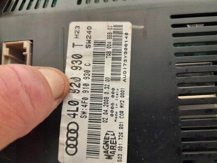 фото №9, Audi q7 4l спідометр  навігація dekor панелі розподільчої консолі 8t0919603c