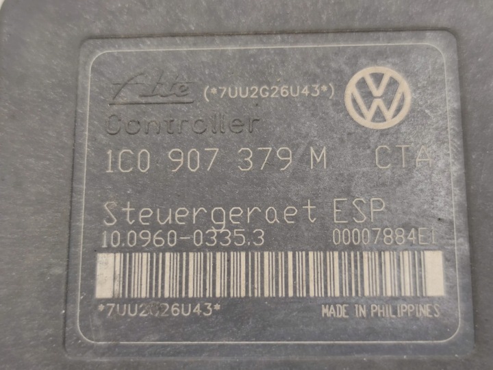 фото №7, Блок управления abs vw golf iv 1j1 1j0614517j 1.6l бензин 77kw 2002