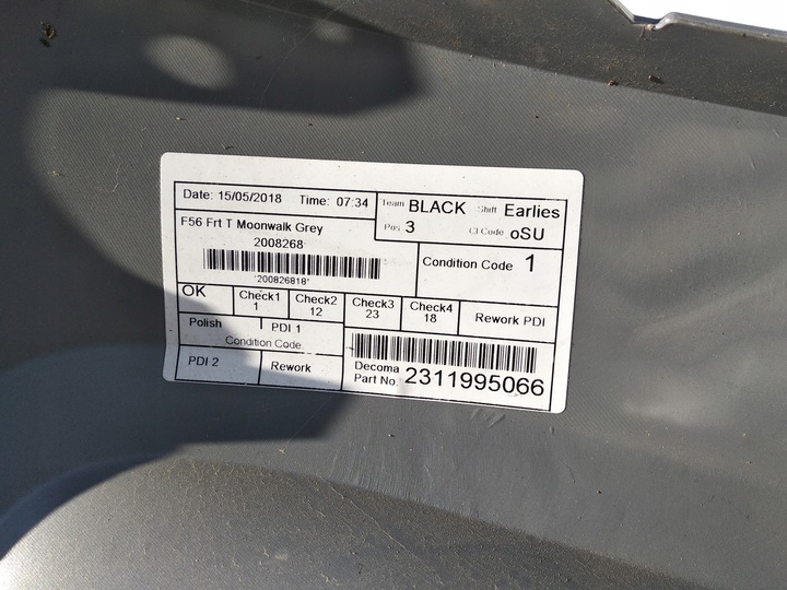 фото №11, Mini cooper one f55 f56 бампер перед переднее