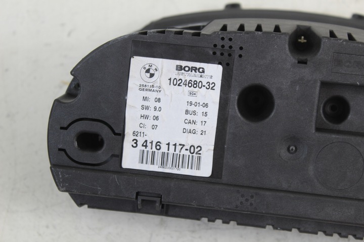 фото №6, Прилади спідометр  bmw x3 e83 механічна коробка передач 1024680