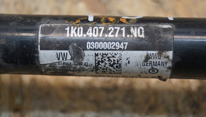 фото №7, Піввісь лівий перед skoda superb ii 2.0 tdi 1k0407271nq