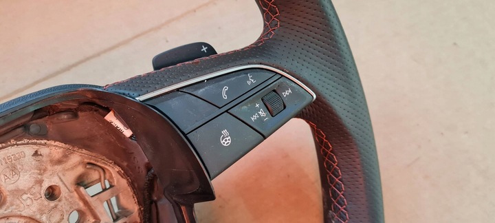 фото №11, Sq5 80a q5 рестайлинг руль с подогревом кожа sline лепестки 80a419091cn