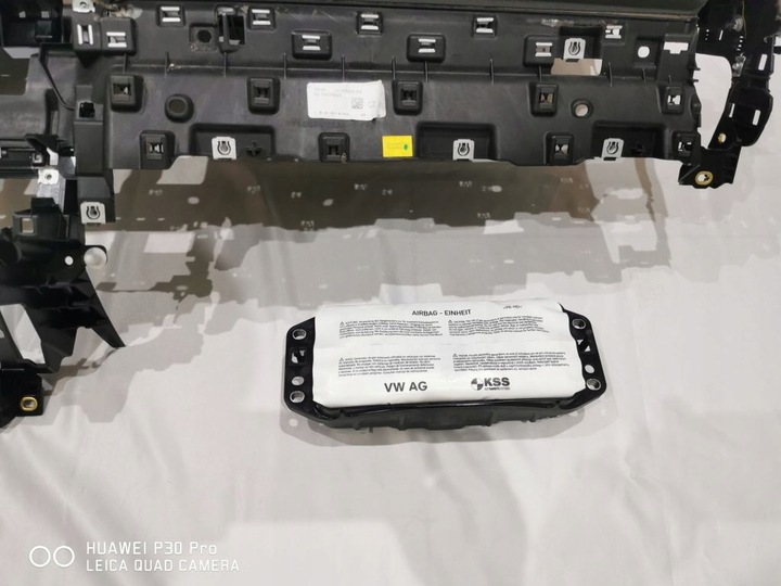 фото №5, Porsche cayenne iii консоль панель роздавальна + подушка безпеки 9y0 сірий.