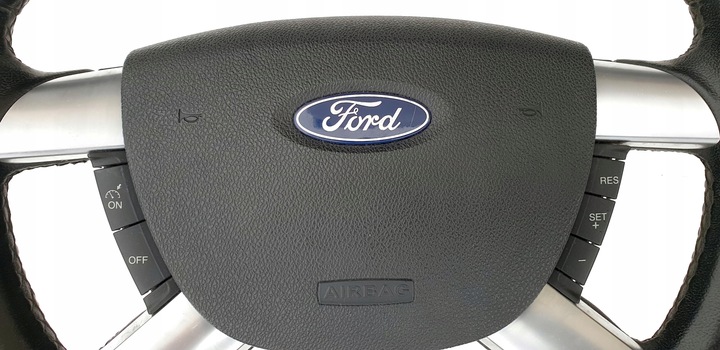 фото №6, Ford focus mk2 2 ii кермо шкіряний шкіра подушка мульті круїз-контроль