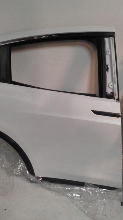 фото №1, Tesla x двері задні праві білий перлина