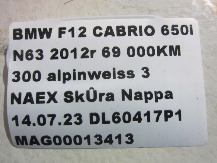 фото №15, Bmw 6 f12 f13 захист передній скла стійка a 7221175 51767221175