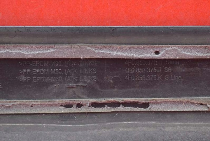 фото №11, Планка пороговая левый зад 4f0853375k audi a6 c6 sedan s-line 04-08