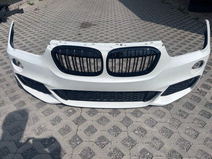 фото №9, Bmw x1 f48 бампер перед переднее комплектный хороший альпийский белый 300 м-пакет